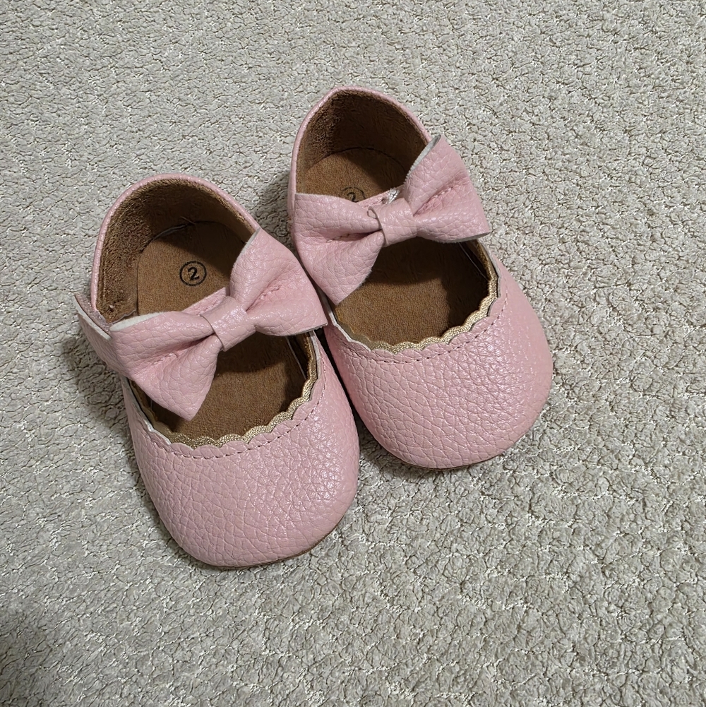 Pink Bow Baby Shoe Bundle